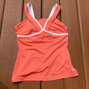 Nike Coral Tank Top with White Trim
